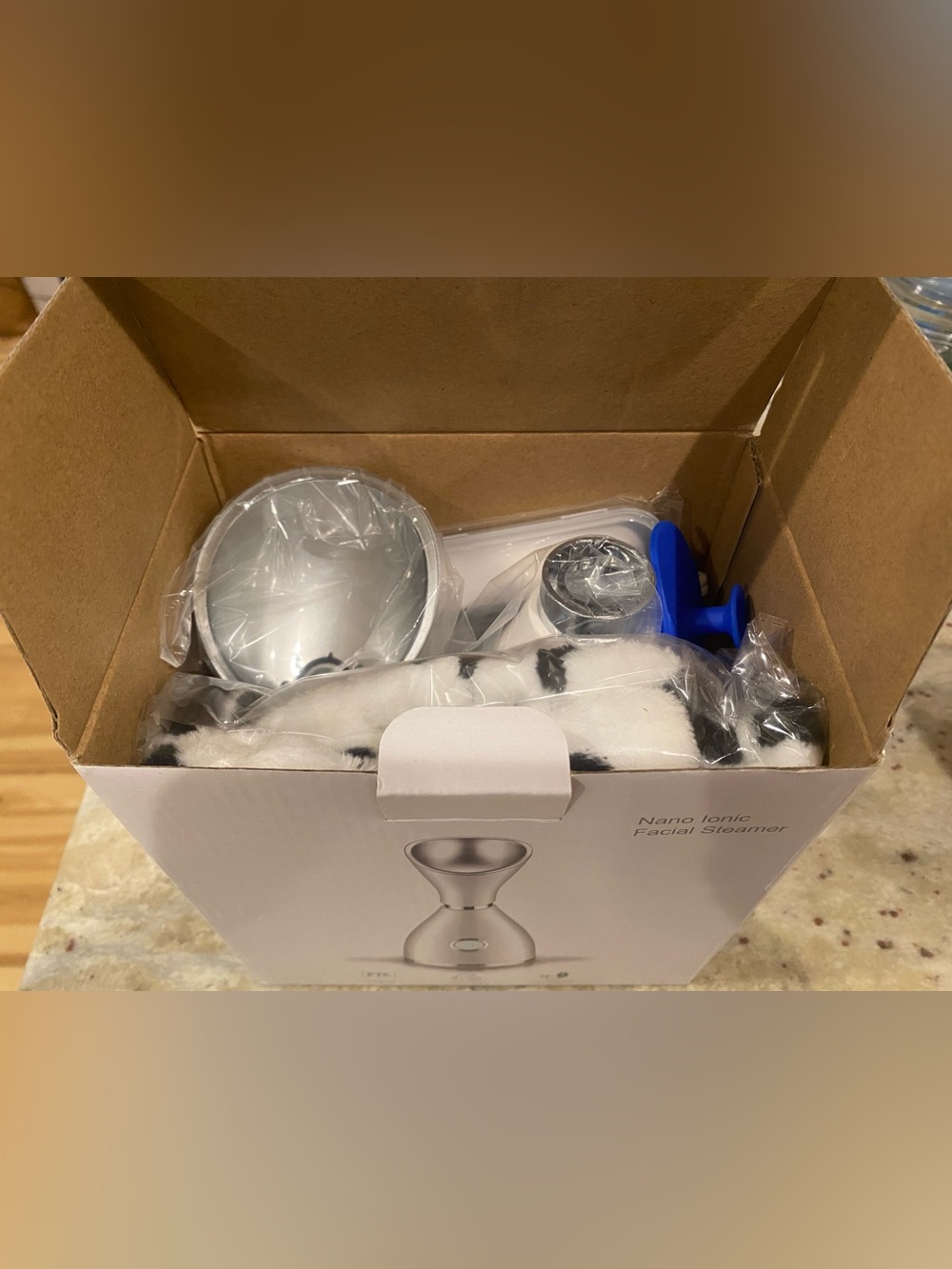 Nano Ionic Facial Steamer - Silver. New in box. MSRP $25 - Picture 5 of 5